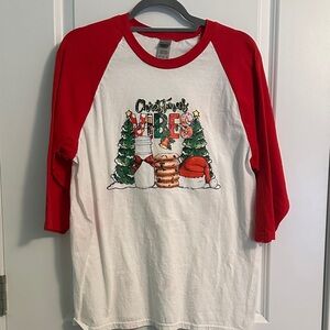 END OF YEAR SALE! | Gildan Quarter Sleeve Christmas Vibes Shirt